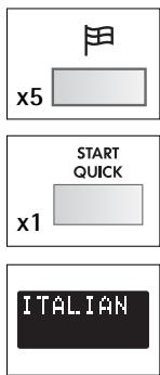 AEG-ELECTROLUX MCC4061E-B - Example: To select Italian: - 1