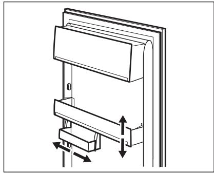 AEG-ELECTROLUX ENN2801EOW - Positioning the door shelves - 1