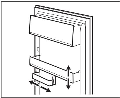 AEG-ELECTROLUX ENN2801EOW - Mettez en place les balconnets de la porte. - 1