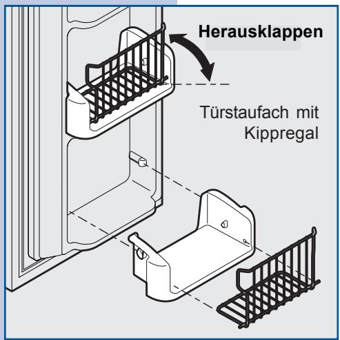 AEG-ELECTROLUX ERL6296XX - Ändern der Position eines verstellbaren Türstaufachs: - 2
