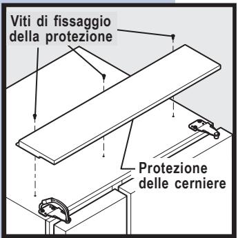 AEG-ELECTROLUX ERL6296XX - Per rimuovere la copertura superiore delle cerniere: - 1