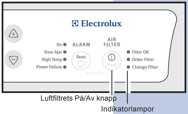 AEG-ELECTROLUX ERL6296XX - Statuskontroll på luftfiltret - 1