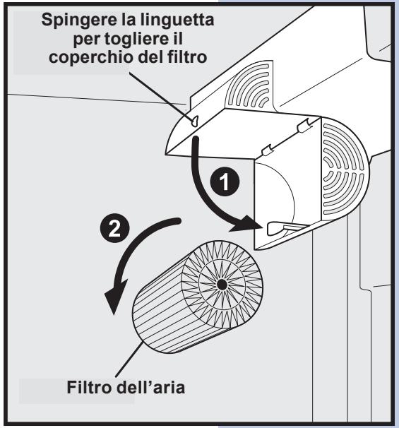 AEG-ELECTROLUX ERL6296XX - SOSTITUZIONE DEL FILTRO DELL'ARIA - 1
