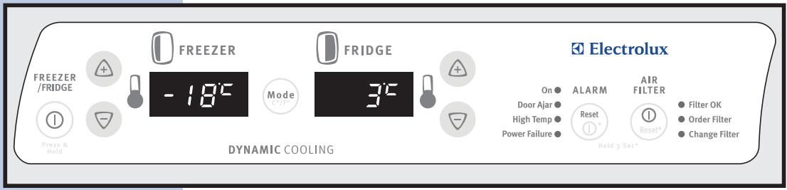AEG-ELECTROLUX ERL6296XX - Ρύθμιση θερμοκρασιών ψύξης - 1