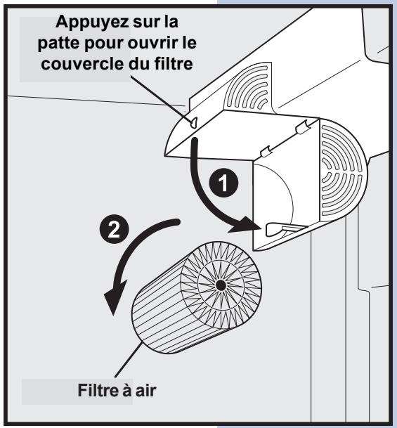 AEG-ELECTROLUX ERL6296XX - REEMPLACEMENT DU FILTRE À AIR - 1