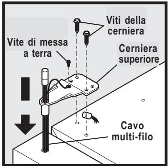 AEG-ELECTROLUX ERL6296XX - Per rimuovere la porta del congelatore: - 2