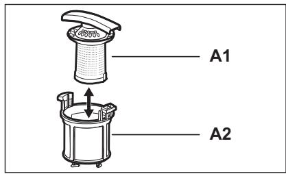 AEG-ELECTROLUX GA60LV222 - Cleaning the filters - 2