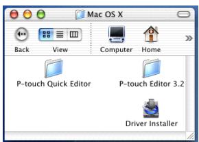 BROTHER PTOUCH PT-3600 - Dans le cas d'un mac OS x v10.1 ou v10.2: - 2