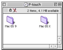 BROTHER PTOUCH PT-3600 - Avec un mac OS d'une version antérieure à OS x: - 1