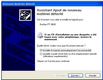 BROTHER PTOUCH PT-3600 - Avec windows® XP : - 3