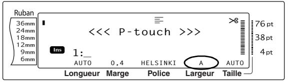 BROTHER PTOUCH PT-3600 - Fonction largeur (LARGEUR) - 1