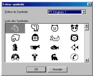 BROTHER PTOUCH PT-3600 - Pour ajouter un symbole au texte : - 1
