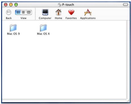 BROTHER PTOUCH PT-3600 - Dans le cas d'un mac OS x v10.1 ou v10.2: - 1