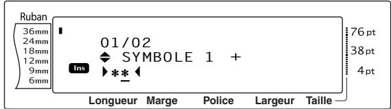BROTHER PTOUCH PT-3600 - Pour ajouter des caractères spéciaux aux codes-barres (uniquement avec les types CODE39, codabar, EAN128 ou CODE128): - 1