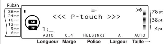 BROTHER PTOUCH PT-3600 - Pour ajouter un caractère accentué ou un signe de ponctuation spécial en couleur au texte : - 1