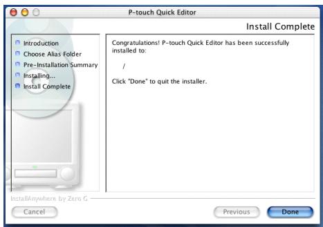 BROTHER PTOUCH PT-9600 - Dans le cas d'un Mac OS X v10.1 ou v10.2: - 7