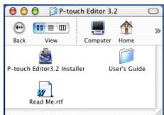 BROTHER PTOUCH PT-9600 - Dans le cas d'un Mac OS X v10.1 ou v10.2: - 3