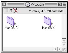 BROTHER PTOUCH PT-9600 - Pour un Mac OS de version antérieure au OS X: - 1