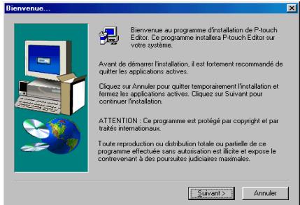 BROTHER PTOUCH PT-9600 - Installation du logiciel P-touch Editor 3.2 - 3
