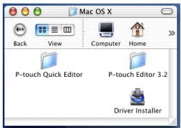 BROTHER PTOUCH PT-9600 - Dans le cas d'un Mac OS X v10.1 ou v10.2: - 2