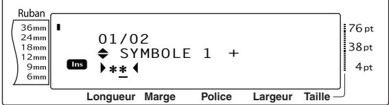 BROTHER PTOUCH PT-9600 - Pour ajouter des caractères spéciaux aux codes-barres (uniquement avec les types CODE39, CODABAR, EAN128 ou CODE128): - 1