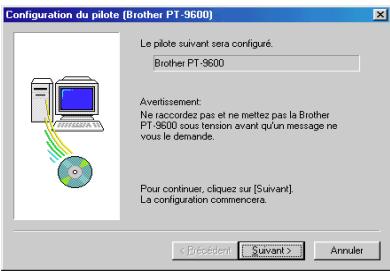 BROTHER PTOUCH PT-9600 - Avec Windows® 98, 98 SE, Me ou 2000 : - 1