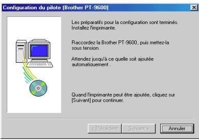 BROTHER PTOUCH PT-9600 - Avec Windows® 98, 98 SE, Me ou 2000 : - 2