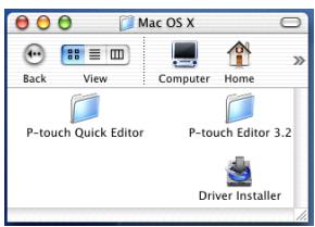 BROTHER PTOUCH PT-9600 - Dans le cas d'un Mac OS X v10.1 ou v10.2: - 2