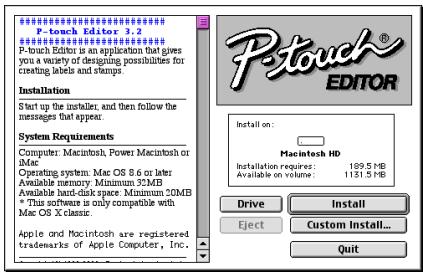 BROTHER PTOUCH PT-9600 - Avec un Mac OS d'une version antérieure à OS X: - 4