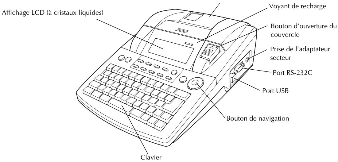 BROTHER PTOUCH PT-9600 - Vue du haut - 1