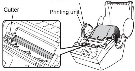 BROTHER P-TOUCH QL-650TD - Check that the roll release lever is in the up position. - 2