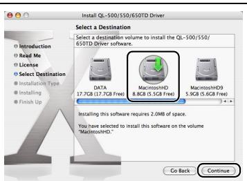 BROTHER P-TOUCH QL-650TD - Fare doppio cli su [QL-500 550 650TD Driver pkg] nella cartella [Mac OS X]. - 7