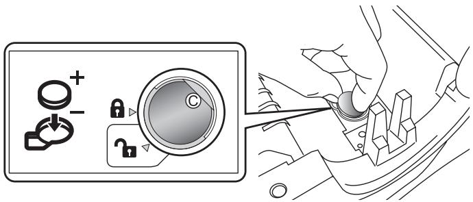 BROTHER P-TOUCH QL-650TD - Replacing the lithium clock battery - 8