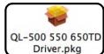 BROTHER P-TOUCH QL-650TD - Doppelklicken Sie auf [QL-500 550 650TD Driver pkg] im Ordner [Mac OS X]. - 1