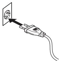 BROTHER P-TOUCH QL-650TD - Stecken Sie den Netzstecker in die Steckdose. - 1
