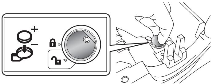 BROTHER P-TOUCH QL-650TD - Sostituzione della batteria al litio dell'orologio - 7