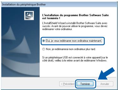 BROTHER ADS-2100, ADS-2600W, ADS-2100E, ADS-2100E - Terminez et redémarrez - 2