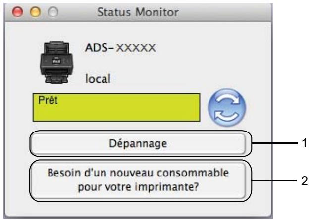 BROTHER ADS-2400N - Surveillance de l'état de l'ordinateur depuis votre ordinateur (macintosh) - 2