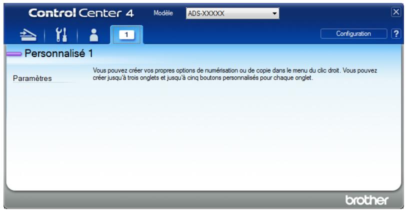 BROTHER ADS-2400N - Création d'un onglet personnalisé - 2