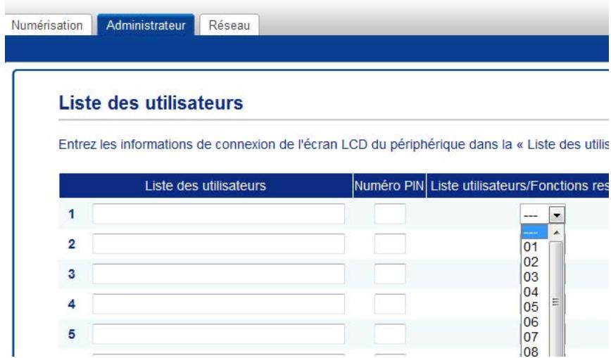 BROTHER ADS-2400N - Configurer verrouill. fonction sécurisée 3.0 avec la gestion à partir du web - 2