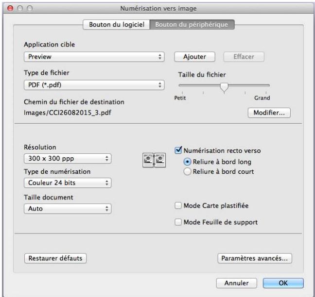 BROTHER ADS-2400N - Modification des paramètres de numérisation vers ordinateur (macintosh) - 2