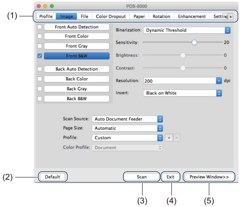 BROTHER PDS-5000 - DS Capture screen overview - 1
