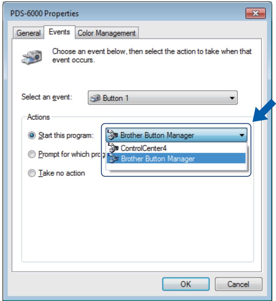 BROTHER PDS-5000 - Assign a scanning application to the Scan button - 2
