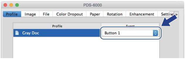 BROTHER PDS-5000 - Assign a profile to the Scan button - 1