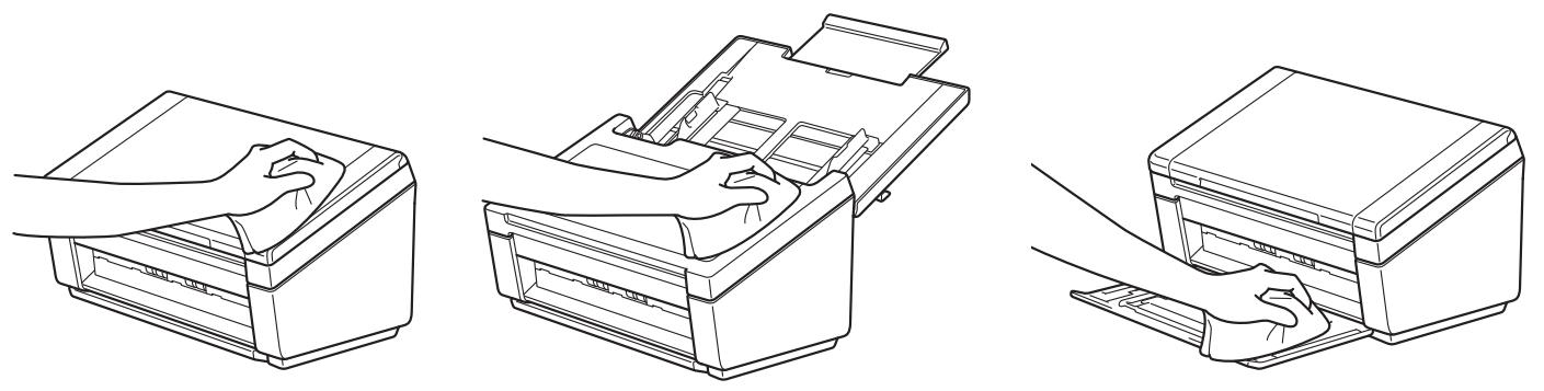 BROTHER PDS-5000 - Clean the outside of your scanner - 1