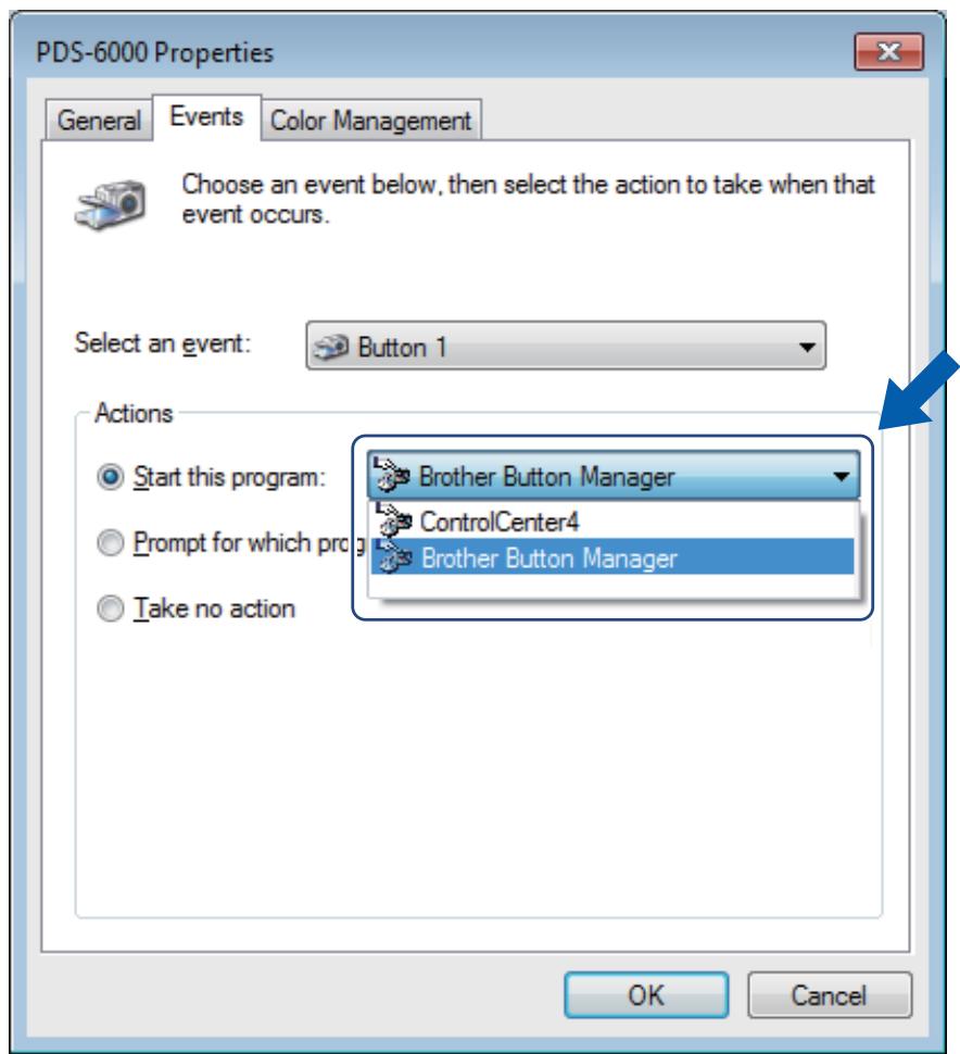 BROTHER PDS-6000 - Assign a scanning application to the Scan button - 3