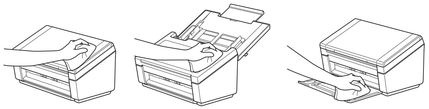 BROTHER PDS-6000 - Clean the outside of your scanner - 1