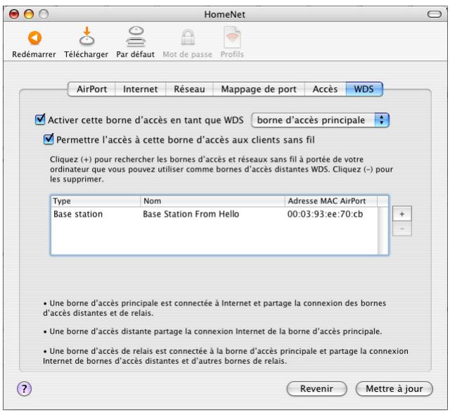 APPLE CREATION DE RESEAUX AIRPORT - Pour configurer la borne d'accès principale pour le partage de sa connexion à internet avec d'autres bornes : - 1
