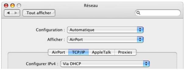 APPLE CREATION DE RESEAUX AIRPORT - Configuration des ordinateurs clients - 1