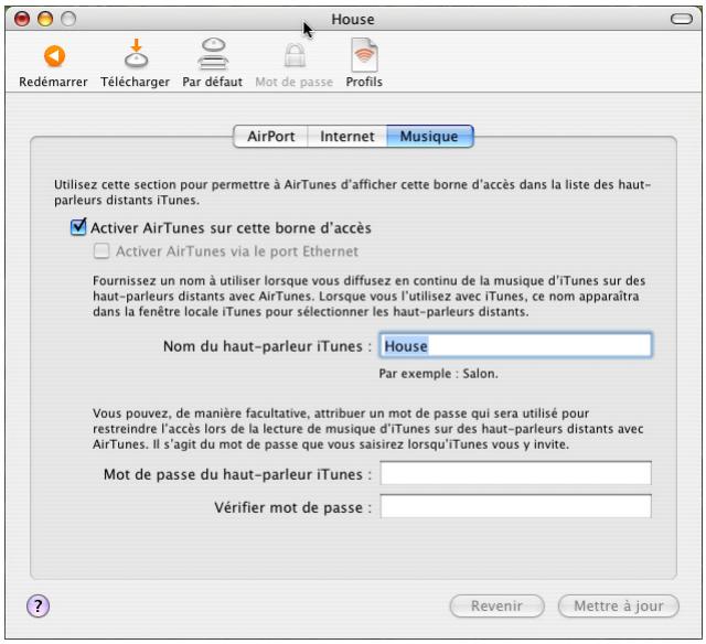 APPLE CREATION DE RESEAUX AIRPORT - Modification des réglages itunes - 1